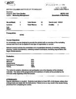 MKTG 1102 - Essentials of Marketing