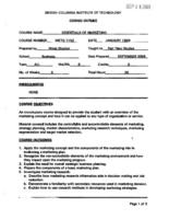 MKTG 1102 - Essentials of Marketing