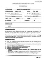 MKTG 1102 - Essentials of Marketing