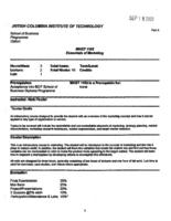 MKTG 1102 - Essentials of Marketing