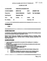 MKTG 1102 - Essentials of Marketing