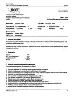FMGT 3221 - Cost and Managerial Accounting