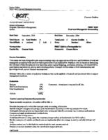 FMGT 3224 - Cost and Managerial Accounting