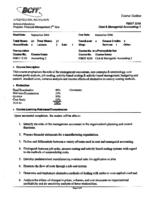FMGT 3210 - Cost and Managerial Accounting 1
