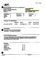 FMGT 3210 - Cost & Managerial Accounting 1