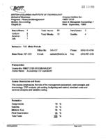 FMGT 3210 - Cost and Managerial Accounting 1