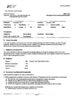 FMGT 3221 - Management Accounting Administration