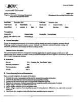 FMGT 3221 - Management Accounting Administration
