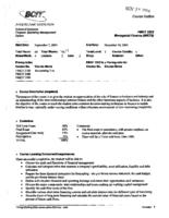FMGT 3222 - Managerial Finance