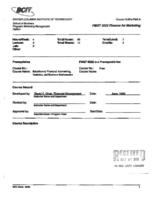 FMGT 3222 - Finance for Marketing