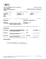 FMGT 3222 - Finance for Marketing