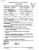FMGT 3223 - Finance and Taxation for Real Estate and Small Business