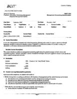 FMGT 3224 - Management Accounting Administration