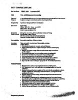 FMGT 3224 - Cost and Management Accounting