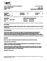 NURS 1050 - Interpersonal Communication