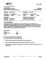 FMGT 3550 - Business Finance 1