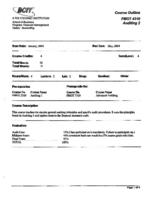 FMGT 4310 - Auditing 2