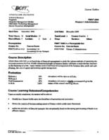 FMGT 3560 - Finance 1 Administration