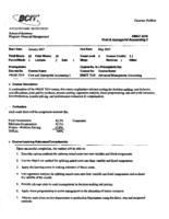 FMGT 4210 - Cost & Managerial Accounting 2