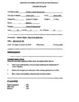 FMGT 2540 - Working Capital Management