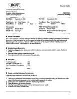FMGT 7310 - Advanced Auditing