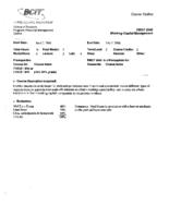 FMGT 2540 - Working Capital Management