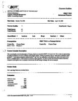 FMGT 7510 - Advanced Finance