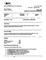 BUSA 1700 - Computer Applications in Business