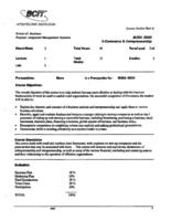BUSA 3800 - E-Commerce & Entrepreneurship