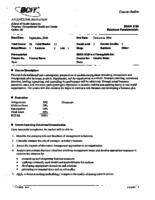 BUSA 3720 - Business Fundamentals
