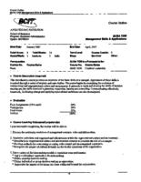 BUSA 7250 - Management Skills & Applications