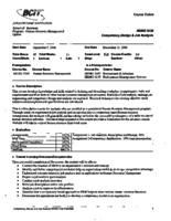 HRMG 3130 - Competency Design & Job Analysis