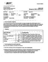 BUSA 7250 - Management Skills & Applications