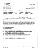 MRAD 1106 - Radiographic Procedures 1