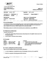 BHSC 1113 - Anatomy & Physiology 1