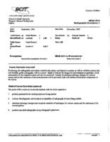 MRAD 2216 - Radiographic Procedures 2