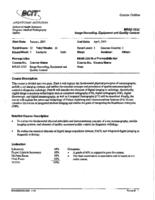 MRAD 3322 - Image Recording, Equipment and Quality Control