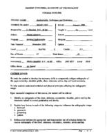 MRAD 1103 - Radiographic Techniques and Evaluation