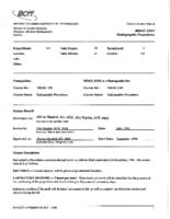 MRAD 2201 - Radiographic Procedures