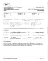 MRAD 2204 - Radiographic Anatomy and Physiology