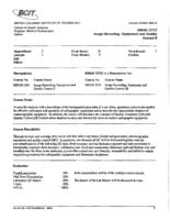 MRAD 2212 - Image Recording, Equipment and Quality Control 2