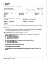 MRAD 3303 - Radiographic Technique and Evaluation