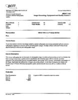 MRAD 1102 -  Image Recording, Equipment and Quality Control 1