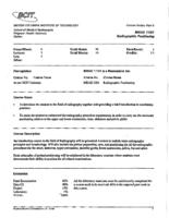MRAD 1101 - Radiographic Positioning