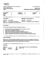 MRAD 2204 - Radiographic Anatomy and Physiology
