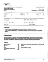 MRAD 3301 - Radiographic Procedures 3