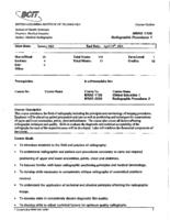 MRAD 1106 - Radiographic Procedures 1