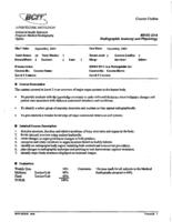 MRAD 2214 - Radiographic Anatomy and Physiology