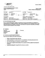 PHYS 2285 - Medical Radiography 2