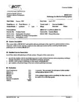 MRAD 3317 - Pathology for Medical Radiographers